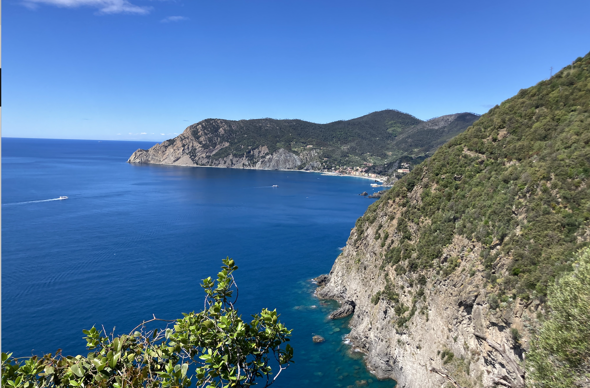 Sur la côte ligure.