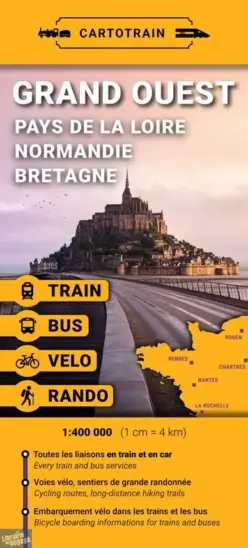 Cartotrain - FRANCE GRAND OUEST en train+bus